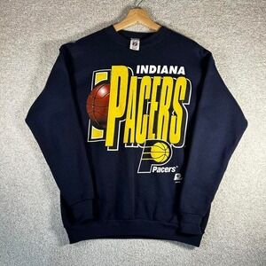 Vintage 90s Logo 7 Indiana pacers jumbo graphic crewneck